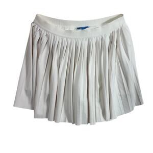 Prince Pickleball Pleated Tennis Skort Skirt Built-in Shorts Cream White Size S